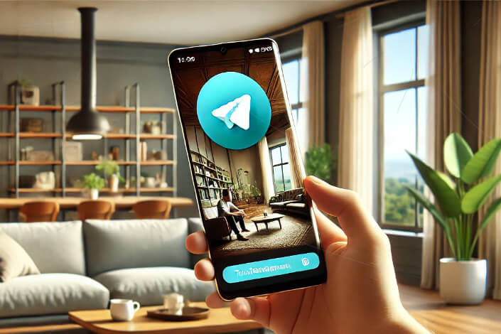 cara nonton video di telegram