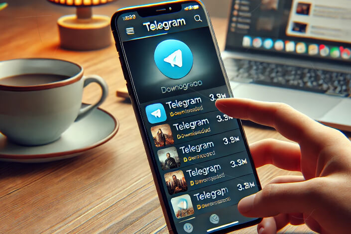 melihat video yang sudah di download di telegram